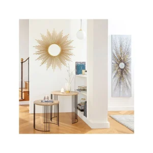 boutique en ligne france Atmosphera, Createur D’Interieur Miroir Soleil Tube Doré D99 – Atmosphera 8