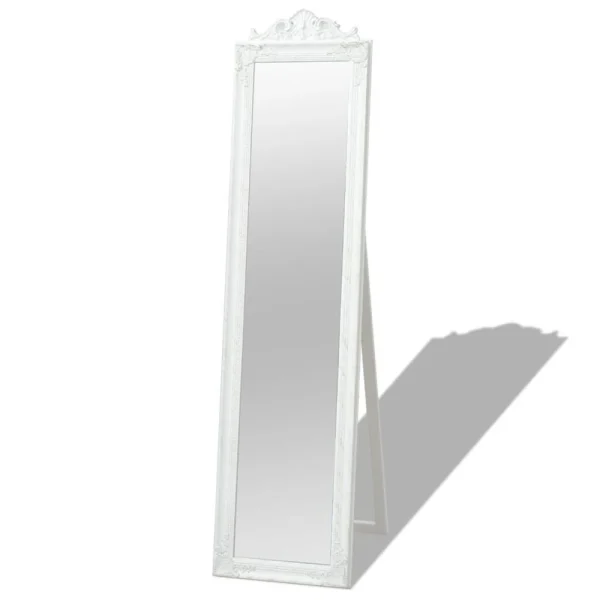 VidaXL Miroir Sur Pied Style Baroque 160 X 40 Cm Blanc prix de gros 1