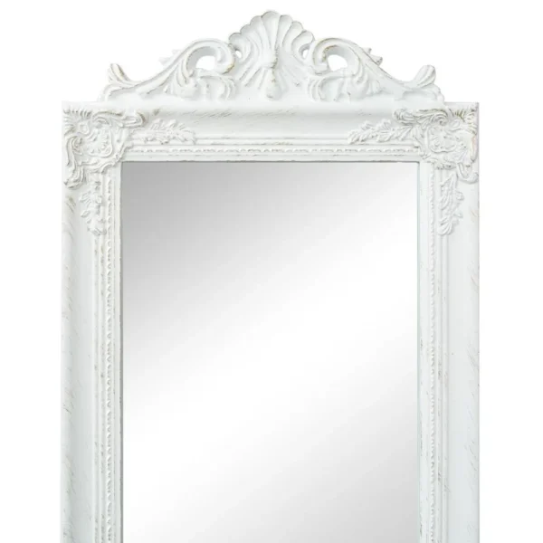 VidaXL Miroir Sur Pied Style Baroque 160 X 40 Cm Blanc prix de gros 4