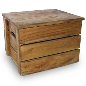 REMISE allant jusqu. VidaXL Jeu De Caisse De Rangement 2 Pcs Bois De Récupération Massif 11