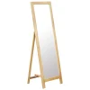 VidaXL Miroir Sur Pied 48×46,5×150 Cm Bois De Chêne Solide offre spéciale 5