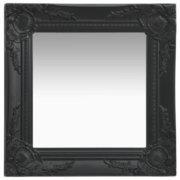 magasin pour VidaXL Miroir Mural Style Baroque 40×40 Cm Noir 1