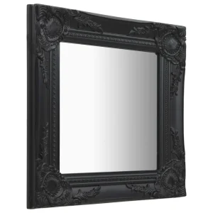 magasin pour VidaXL Miroir Mural Style Baroque 40×40 Cm Noir 9