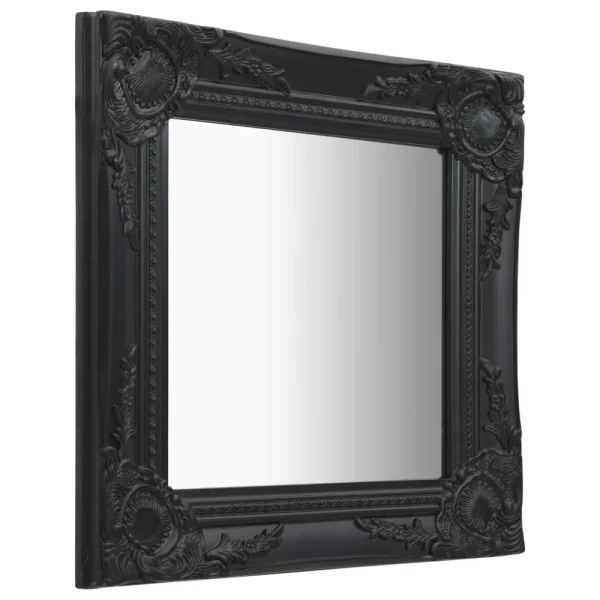 magasin pour VidaXL Miroir Mural Style Baroque 40×40 Cm Noir 3