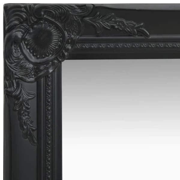 comparez les prix VidaXL Miroir Mural Style Baroque 50×50 Cm Noir 4