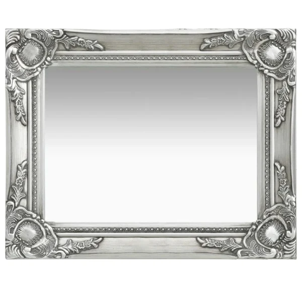 site en ligne VidaXL Miroir Mural Style Baroque 50×40 Cm Argenté 1