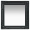 comparez les prix VidaXL Miroir Mural Style Baroque 50×50 Cm Noir 5