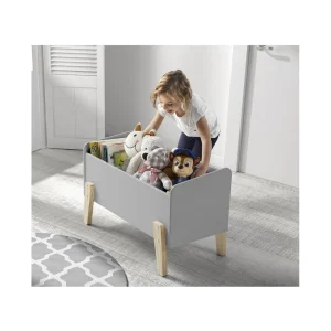 Top ventes Altobuy BODHI GREY – Coffre à Jouets Pour Enfant Gris 6