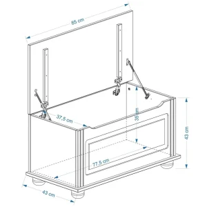 IDIMEX Coffre De Rangement BRISTOL En Pin Massif, Finition Cirée luxe soldes 9