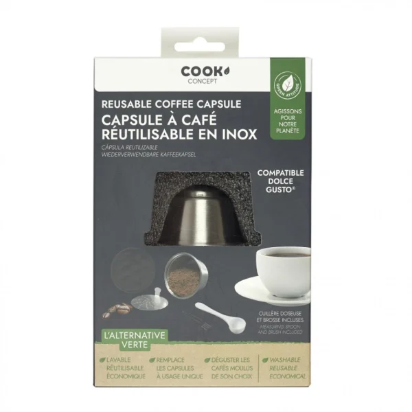 boutique paris Ac-Deco Capsule Réutilisable En Inox Compatible Dolce Gusto. 4