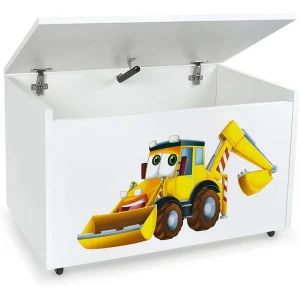 Livraison Standard/Rapide Leomark Coffre à Jouets XXL Sur Roulettes: Mr. Excavateur 9