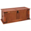 fashion pas cher Chunhelife Coffre De Rangement 90x45x40 Cm Bois D’acacia Solide 5