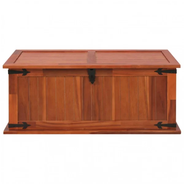 fashion pas cher Chunhelife Coffre De Rangement 90x45x40 Cm Bois D’acacia Solide 6