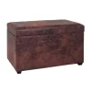 Pegane Coffre De Rangement En MDF Coloris Marron, Dim : L65 X P40 X H42 Cm Neuve avec étiquette 17