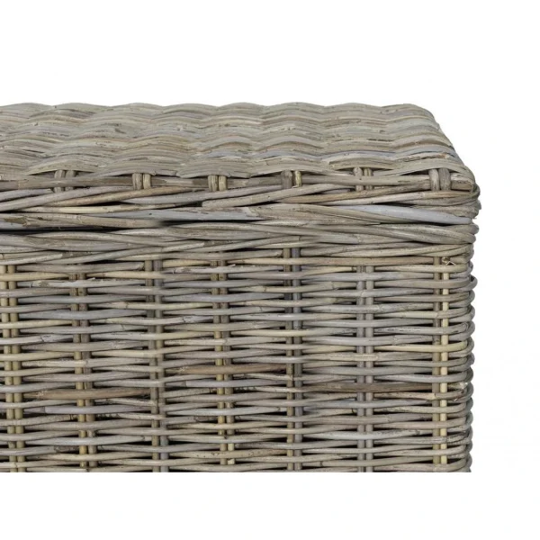 Vente-unique Coffre De Rangement En Kubu GAO – L130 X P45 X H44 Cm – Gris Naturel De Qualité 6