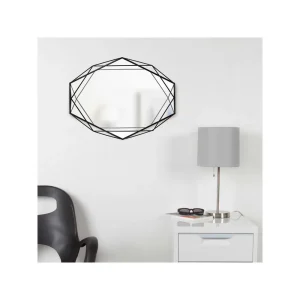 Umbra Miroir Mural Forme Géométrique En Métal PRISMA – Noir achat 7