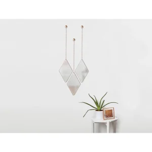 Umbra Miroir Design Suspendu Dima (Lot De 3) Cuivre. vente en ligne 10