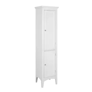 luxe soldes Versanora Armoire De Rangement Colonne Salle De Bain Blanc Ethan Teamson Home EL… 15