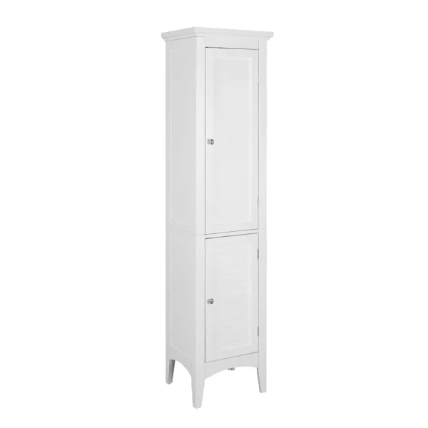 luxe soldes Versanora Armoire De Rangement Colonne Salle De Bain Blanc Ethan Teamson Home EL… 6