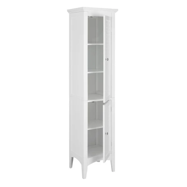 luxe soldes Versanora Armoire De Rangement Colonne Salle De Bain Blanc Ethan Teamson Home EL… 3