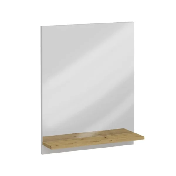 à prix très bas FMD Miroir Mural Avec étagère 54,5×13,5×67,5 Cm Chêne Artisanal 1