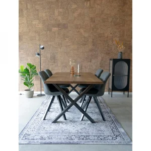 mode HOUSE NORDIC Lampadaire MILANO Noir Avec Un Cordon Textile De 200 Cm 11