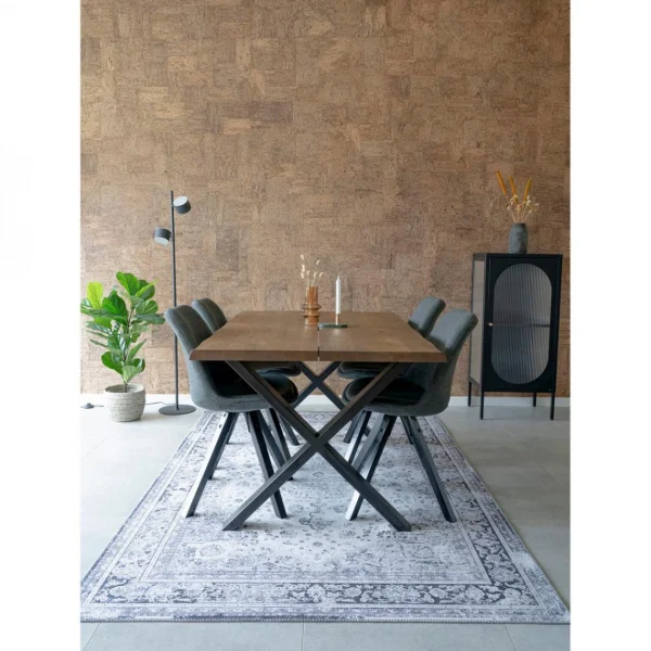 mode HOUSE NORDIC Lampadaire MILANO Noir Avec Un Cordon Textile De 200 Cm 3