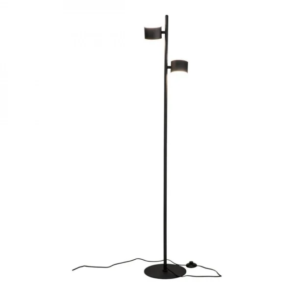 mode HOUSE NORDIC Lampadaire MILANO Noir Avec Un Cordon Textile De 200 Cm 5