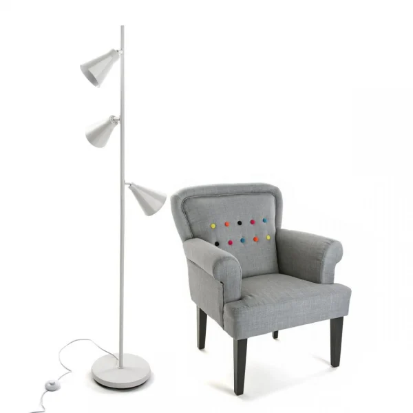 prix abordable 3S. X Home Lampe Sur Pied MIRA 3 Spots Blanche 4