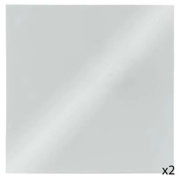 Retour gratuit en magasin. Ac-Deco Lot De 2 Miroirs Adhésifs Carré 40x40cm Argent 3