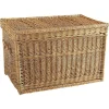 Aubry Gaspard Malle De Rangement En Osier Buff 60 X 40 X 40 Cm. livraison la plus rapide 10