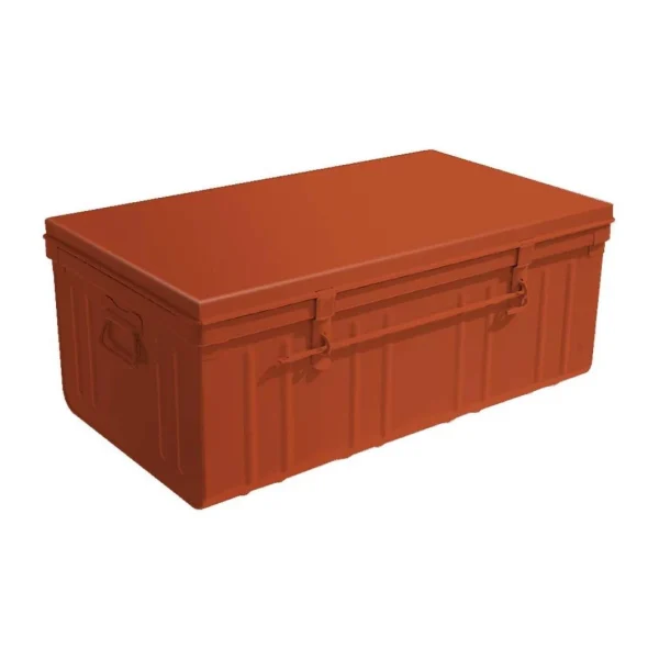 PIERRE HENRY Malle Habitat En Acier 95 Litres Terracotta. des prix incroyables 1