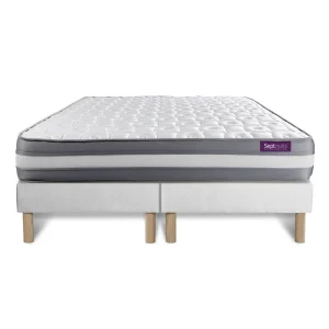 SEPTNUITS Matelas 180×200 + Double Sommiers 90×200 Memo Plus Mémoire De Forme 3… meilleur service 9