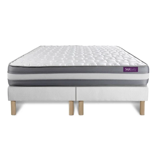 SEPTNUITS Matelas 180×200 + Double Sommiers 90×200 Memo Plus Mémoire De Forme 3… meilleur service 3