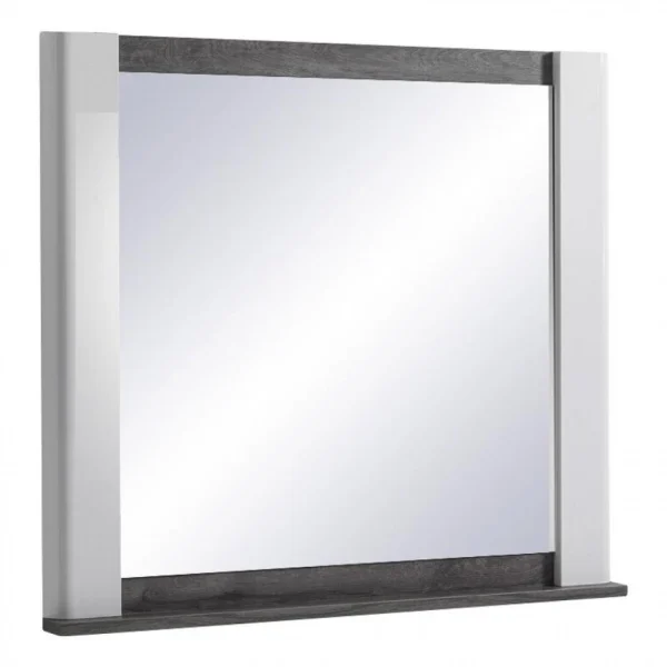 Modern Living Miroir à Poser VERTIGO Blanc Imitation Chêne Gris mode pas cher 1