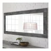 HAPPYMOBILI Miroir Mural Design Gris Foncé SERENA vente luxe pas cher 17