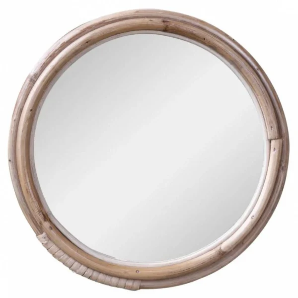 L’Héritier Du Temps Miroir Avec Cadre En Bambou Décoration Murale Glace En Bois Couleur N… Satisfait ou Remboursé 1