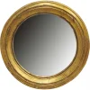 en ligne vente Miroir Baroque Rond En Polyrésine 24.5 Cm Gold. 16