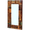 achetez SANS MARQUE Miroir Bois De Récupération Massif 80 X 50 Cm – Multicolore 16