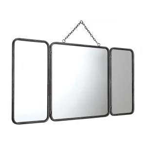 remise en ligne Vente-unique Miroir De Barbier Vintage En Métal CERRONE – L. 60 X H. 112 Cm – Gris… 9