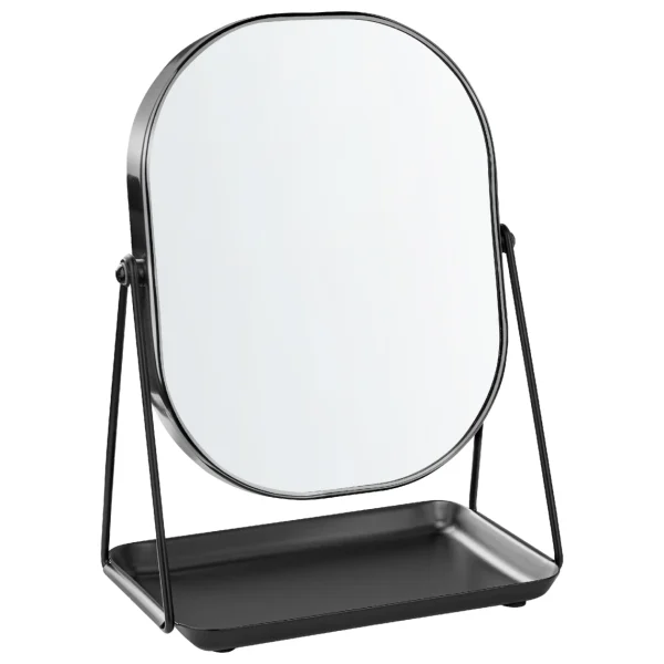 vente à bas prix Beliani Miroir De Maquillage 20 X 22 Cm Noir CORREZE 4