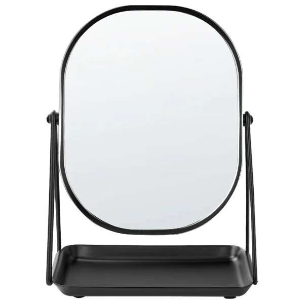 vente à bas prix Beliani Miroir De Maquillage 20 X 22 Cm Noir CORREZE 5