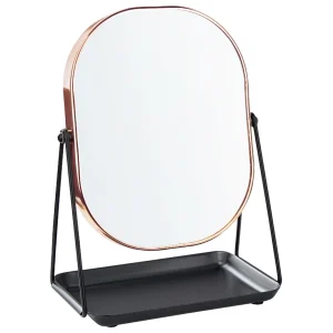 bas prix Beliani Miroir De Maquillage 20 X 22 Cm Rose Doré CORREZE 11