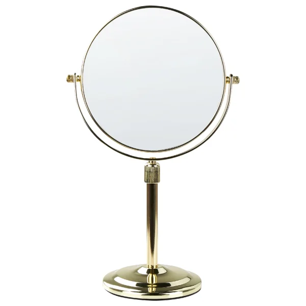 Meilleur Prix Beliani Miroir De Maquillage ø 20 Cm Doré AVEYRON 1