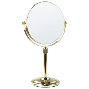 Meilleur Prix Beliani Miroir De Maquillage ø 20 Cm Doré AVEYRON 10