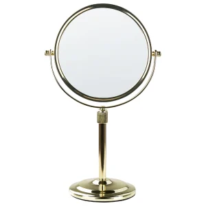 Meilleur Prix Beliani Miroir De Maquillage ø 20 Cm Doré AVEYRON 12