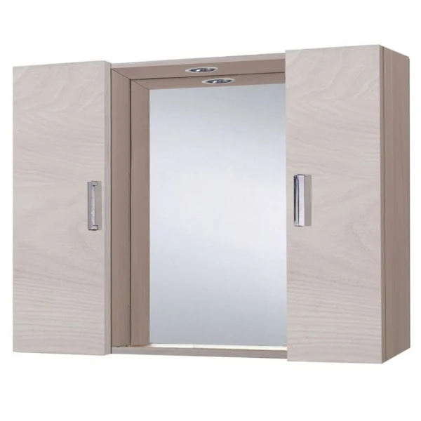 prix le plus bas ALTER Miroir De Salle De Bain Avec Lumières Led, Armoire Murale De Salle De… 1