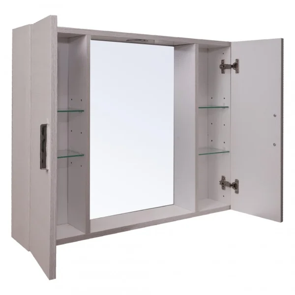 prix le plus bas ALTER Miroir De Salle De Bain Avec Lumières Led, Armoire Murale De Salle De… 5