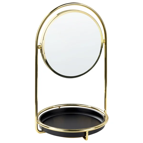 Beliani Miroir De Table Doré ø 15 Cm INDRE REMISE 5