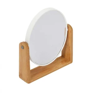 meilleur cadeau Paris Prix Miroir En Bambou Double Face 21cm Naturel 7